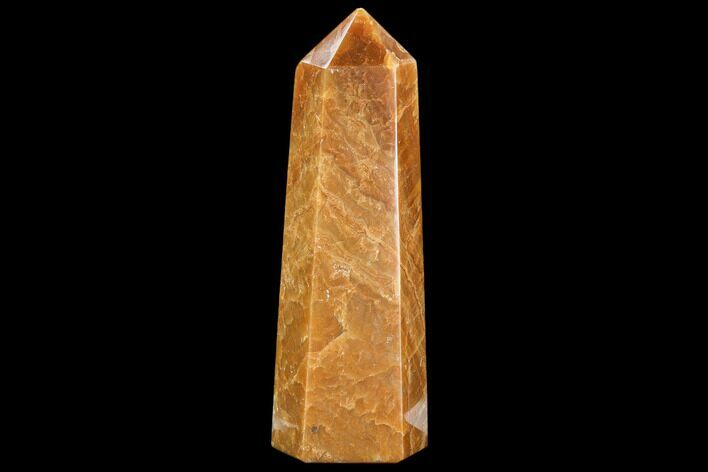 Polished, Orange Calcite Obelisk - Madagascar #108468